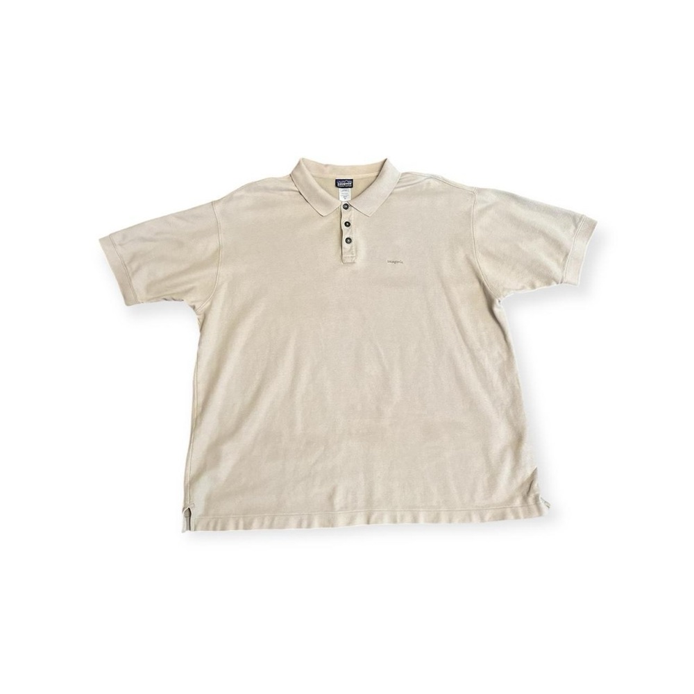Patagonia Organic Cotton Tan Polo Shirt